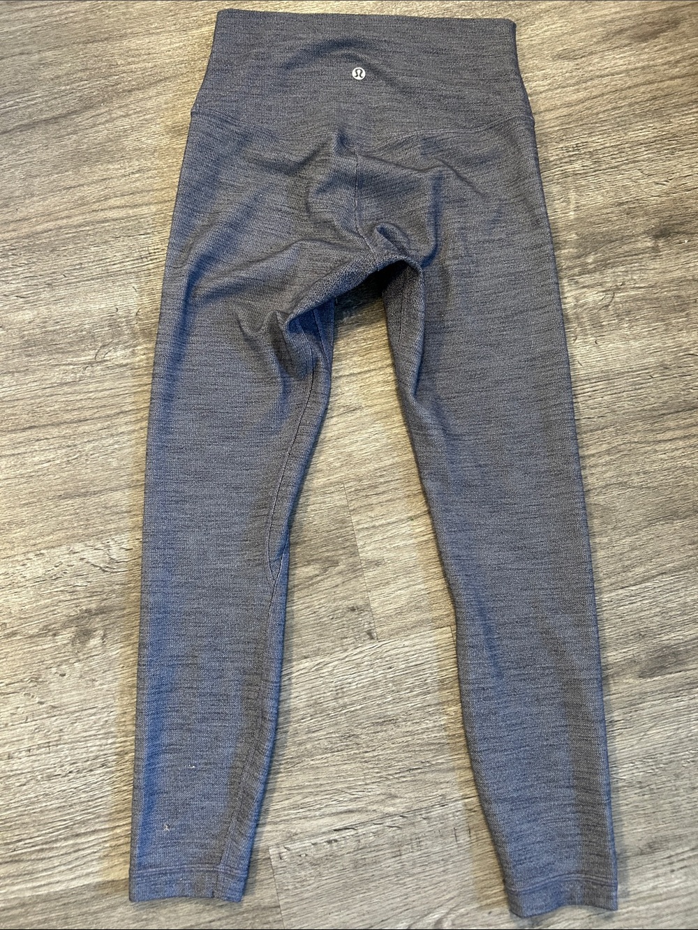Lululemon Align High Rise Leggings 25” Size 6 Mini Space Dye Herringbone Gray - Picture 2 of 6